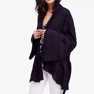 Free people tie wrap kimono